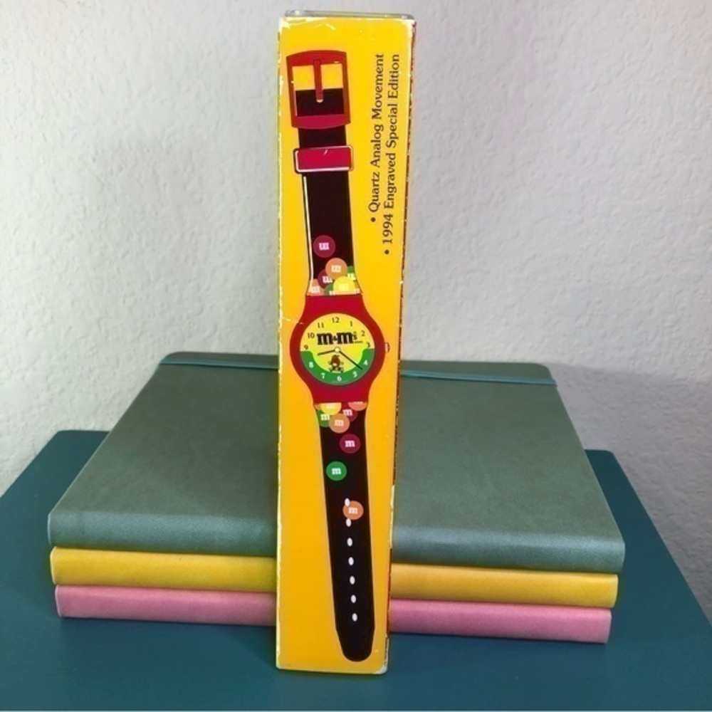 M&M’s Watch 1994 Engraved Special Edition Vintage Collector New In Box Quartz